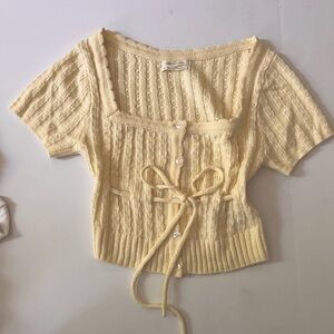 Urban outfitters yellow sweater top